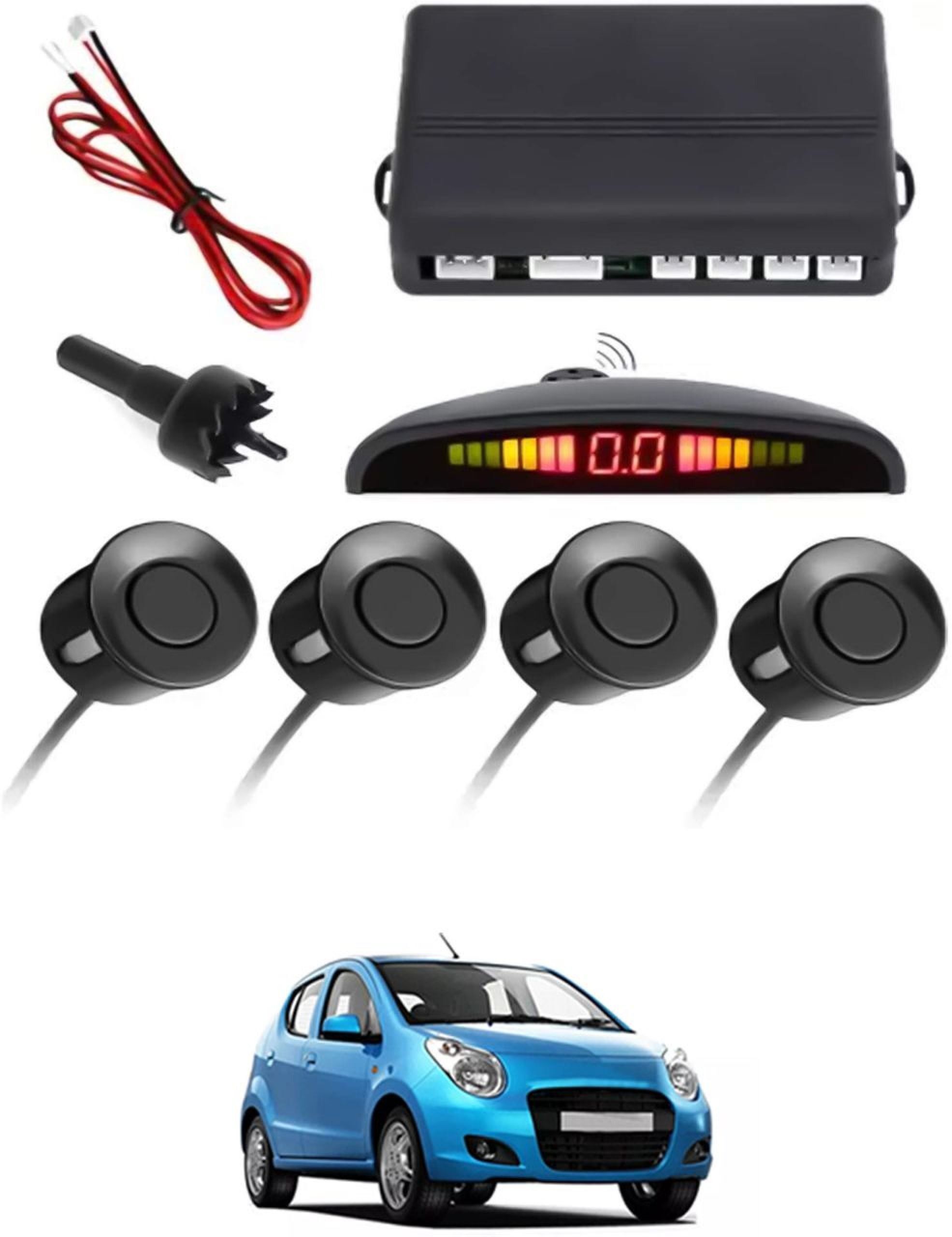 aarsh creation Universal 4 Black Reverse Parking Sensor-AF25A77 P_Universal 4 Black Reverse Parking Sensor-AF25A77 Parking Sensor-picture-24