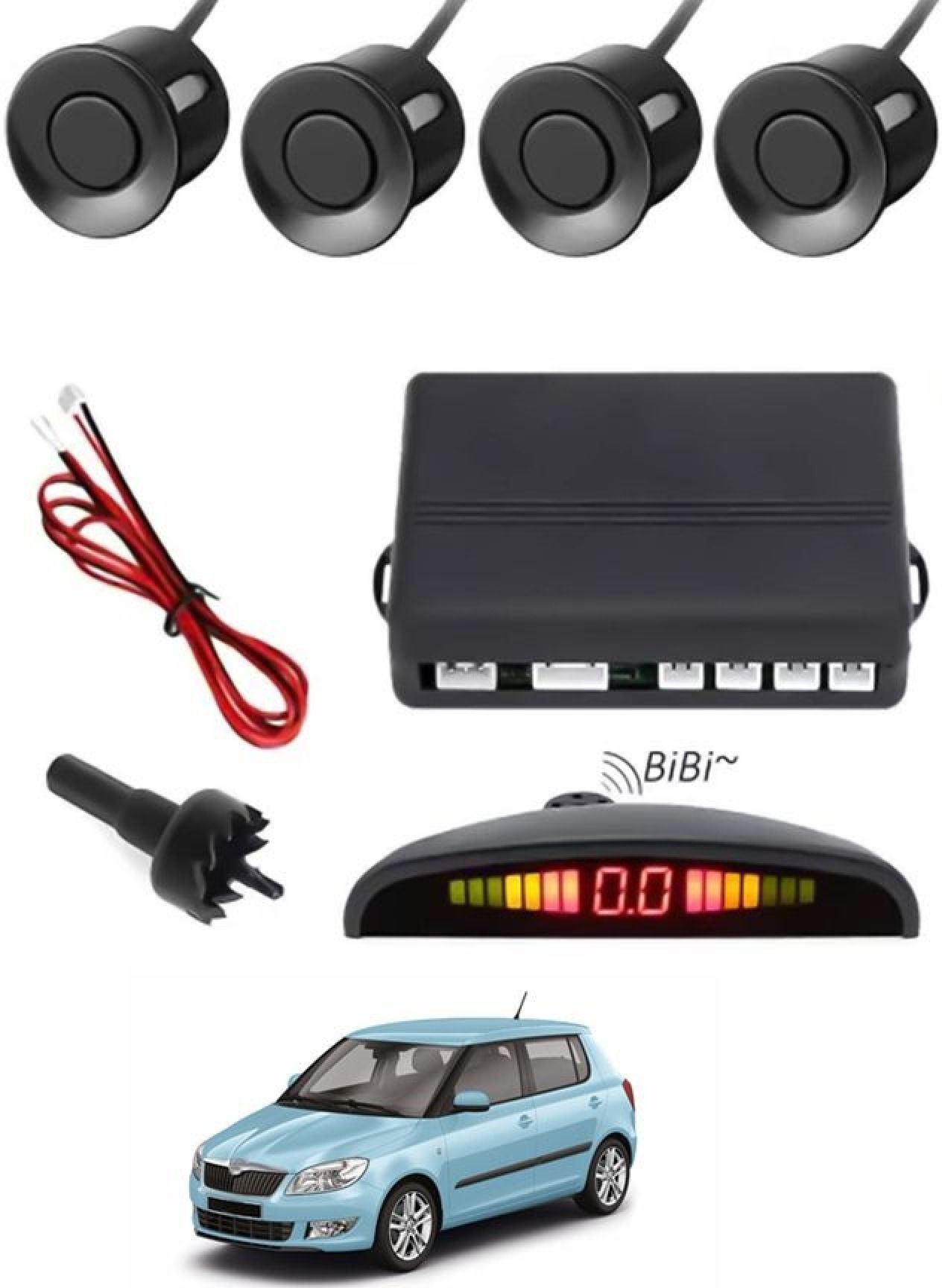 aarsh stores NW_Universal 4 Black Reverse Parking Sensor-AF25N103 NW_Universal 4 Black Reverse Parking Sensor-AF25N103 Parking Sensor-picture-48