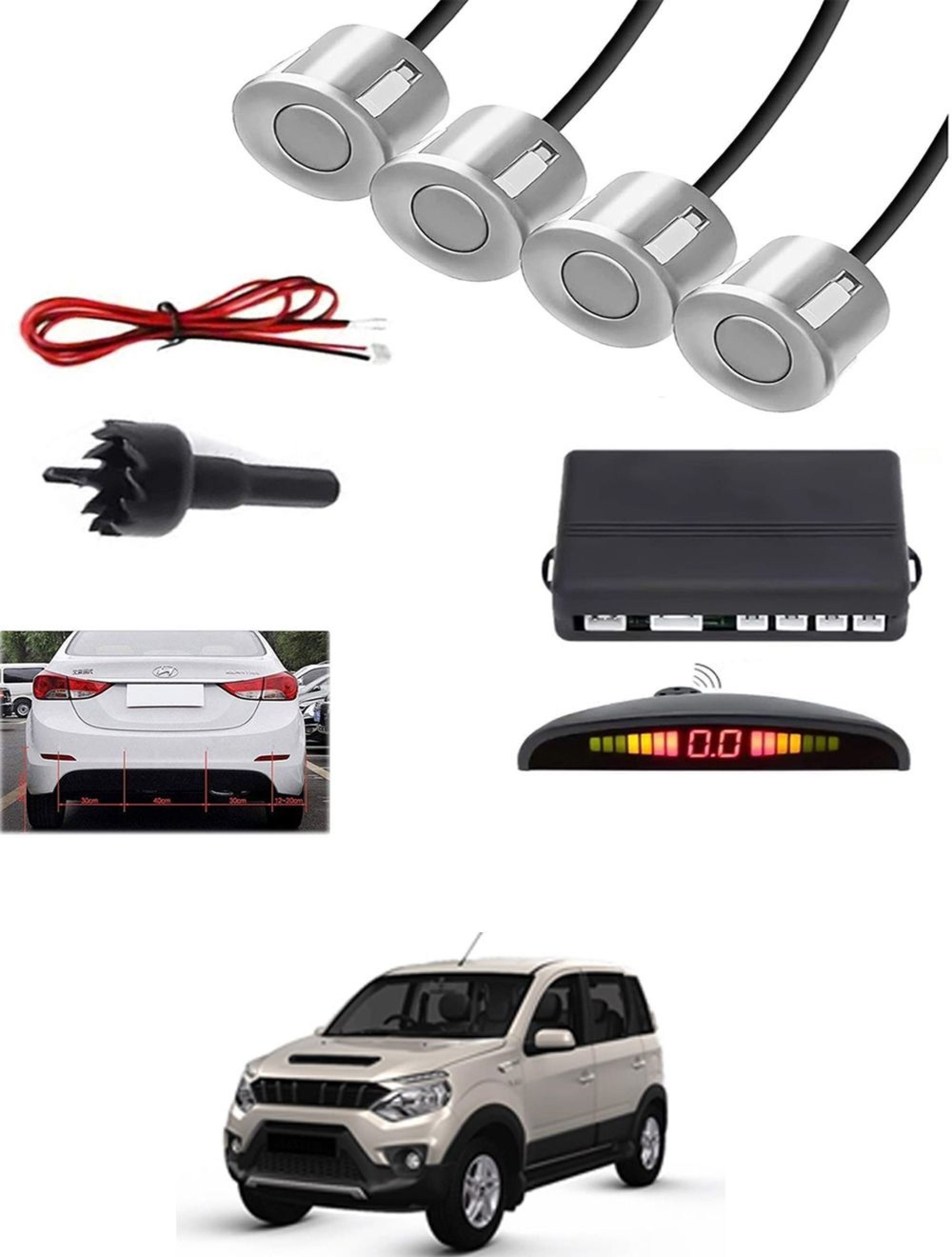 aarsh creations NW_Universal 4 Silver Reverse Parking Sensor-AF25A379 NP_Universal 4 Silver Reverse Parking Sensor-AF25A379 Parking Sensor-picture-23