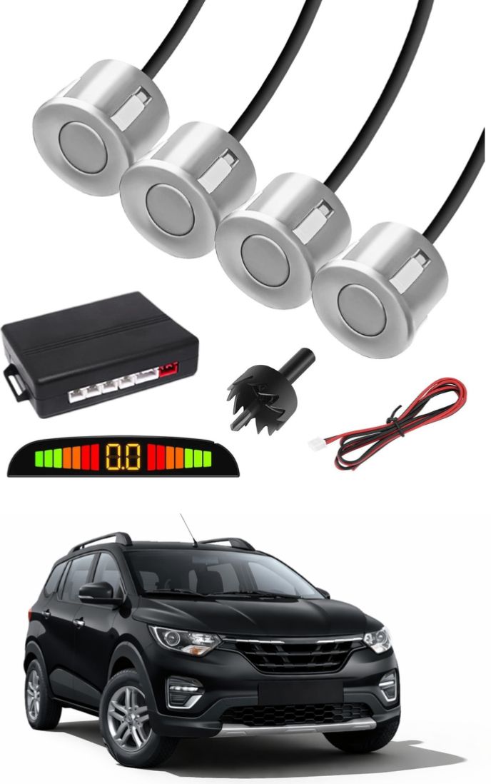 Silver Car Parking Sensor C17 Car Silver Parking Reverse Sensors For Renault Tribers Set of 4 Pcs Parking Sensor-image-42