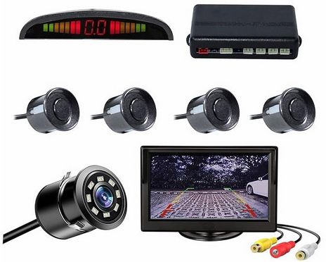 Car Reverse Parking Sensor System Rear with Camera & 4.3 Inch TFT Monitor X418 Car Reverse Parking Sensor Camera with 4.3 Inch TFT Monitor Kit X418 Parking Sensor-image-5