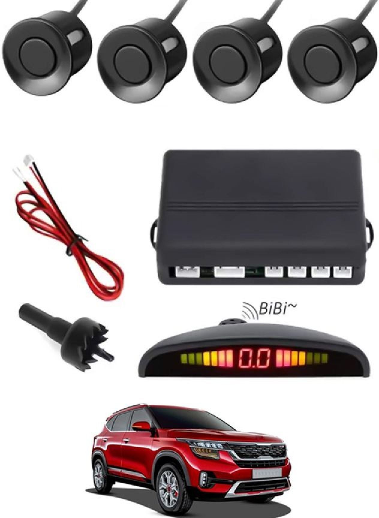 biking hub Universal 4 Black Reverse Parking Sensor-AF25B31 Universal 4 Black Reverse Parking Sensor-AF25B31 Parking Sensor-picture-31