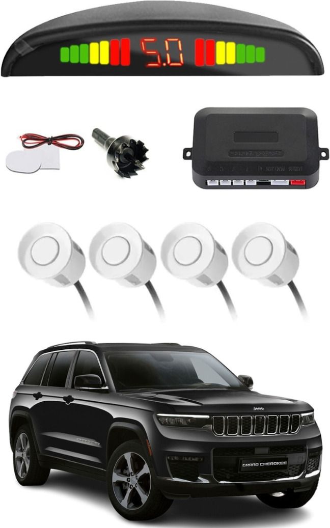 white car parking sensor e33 car white parking reverse sensors jeep grand cherokee set of 4 pcs parking sensor