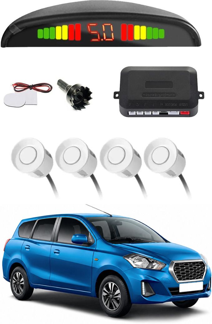 White Car Parking Sensor A126 Car White Parking Reverse Sensors For Datsun Go+ Set of 4 Pcs Parking Sensor-image-28