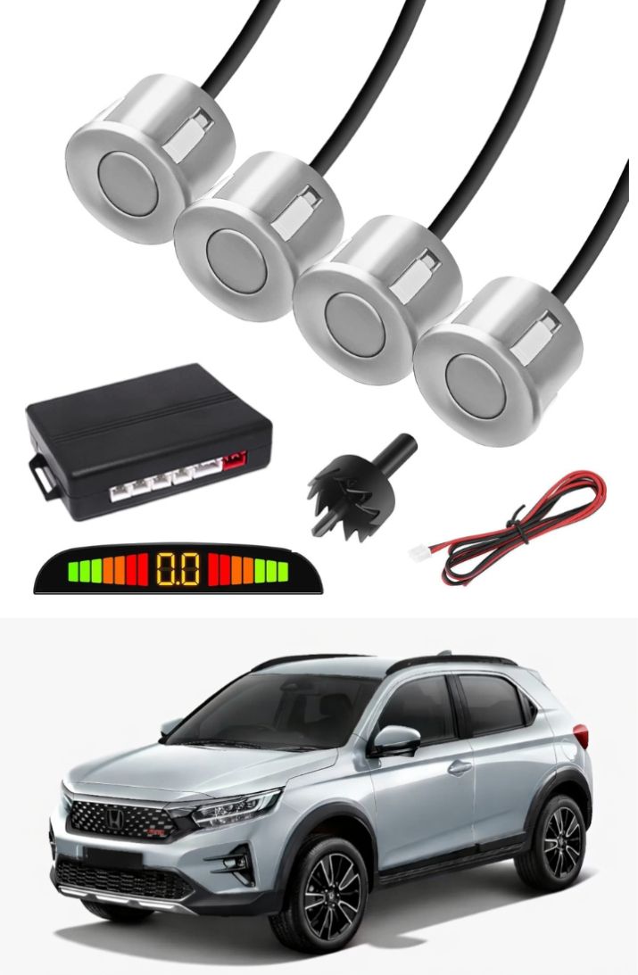 Silver Car Parking Sensor F159 Car Silver Parking Reverse Sensors For Honda WR-V Set of 4 Pcs Parking Sensor-image-12