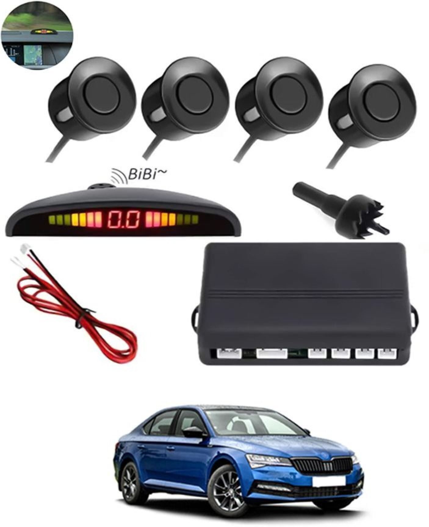 aarsh creation Universal 4 Black Reverse Parking Sensor-AF25N995 P_Universal 4 Black Reverse Parking Sensor-AF25N995 Parking Sensor-picture-34