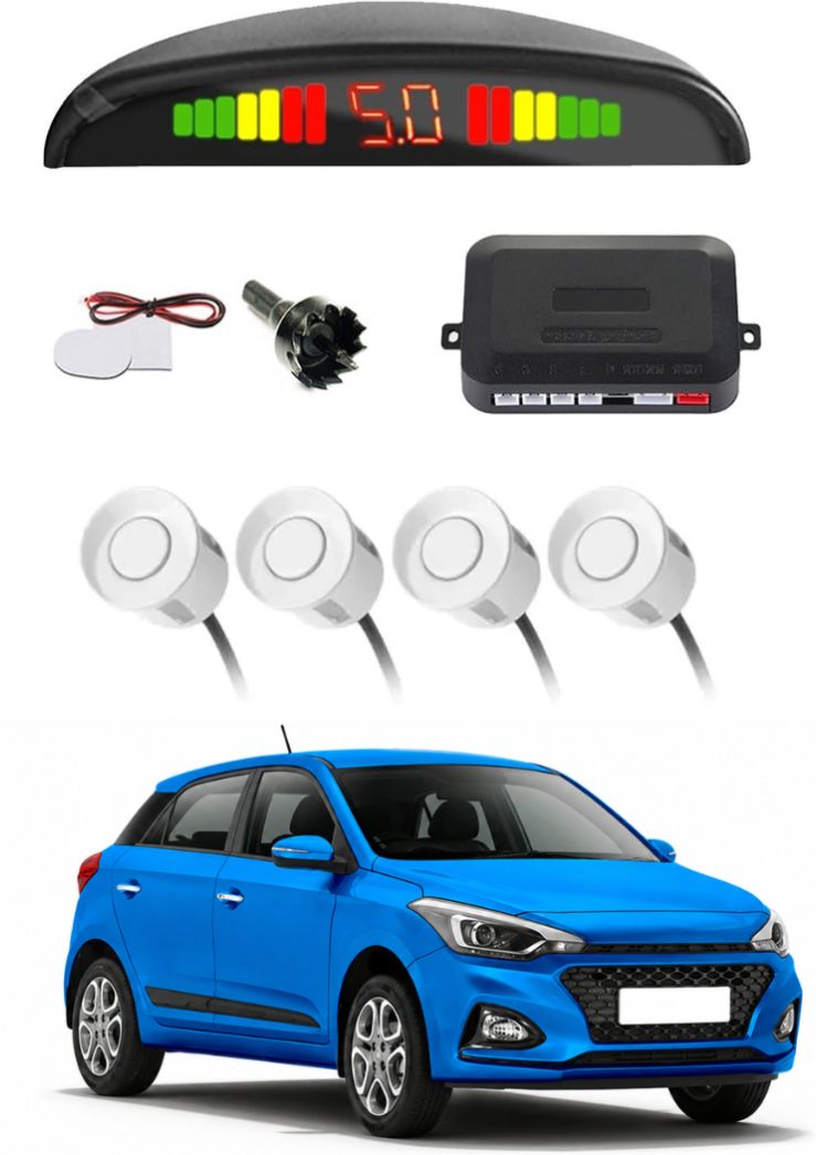 White Car Parking Sensor F131 Car White Parking Reverse Sensors For Hyundai i20 Elite Set of 4 Pcs Parking Sensor-image-33