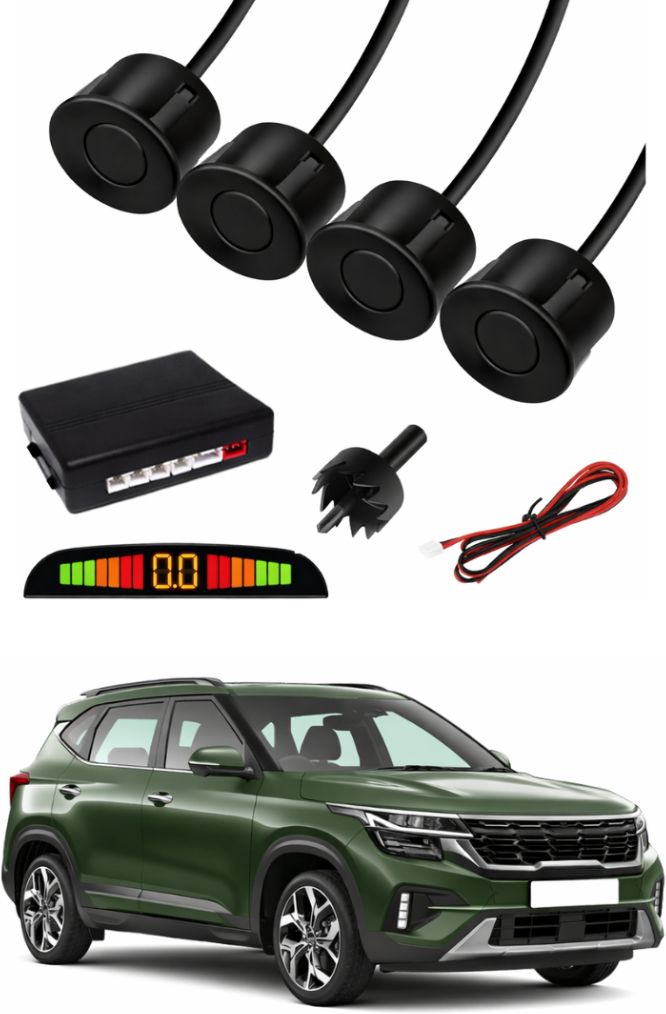 Black Car Parking Sensor D84 Car Black Parking Reverse Sensors For Kia Seltos Set of 4 Pcs Parking Sensor-image-12