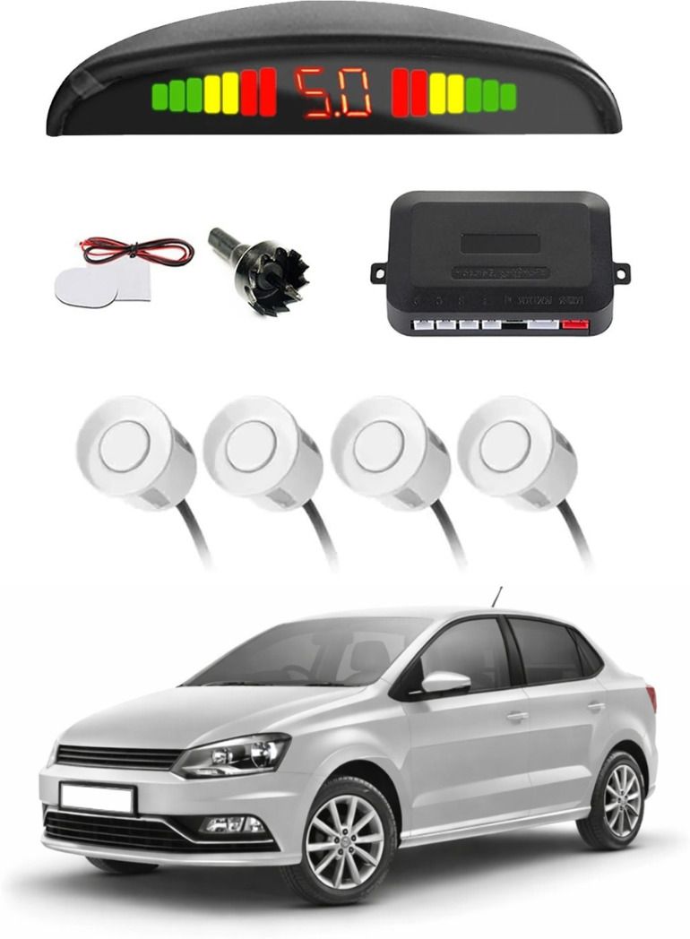 White Car Parking Sensor A95 Car White Parking Reverse Sensors For Volkswagen Ameo Set of 4 Pcs Parking Sensor-image-31