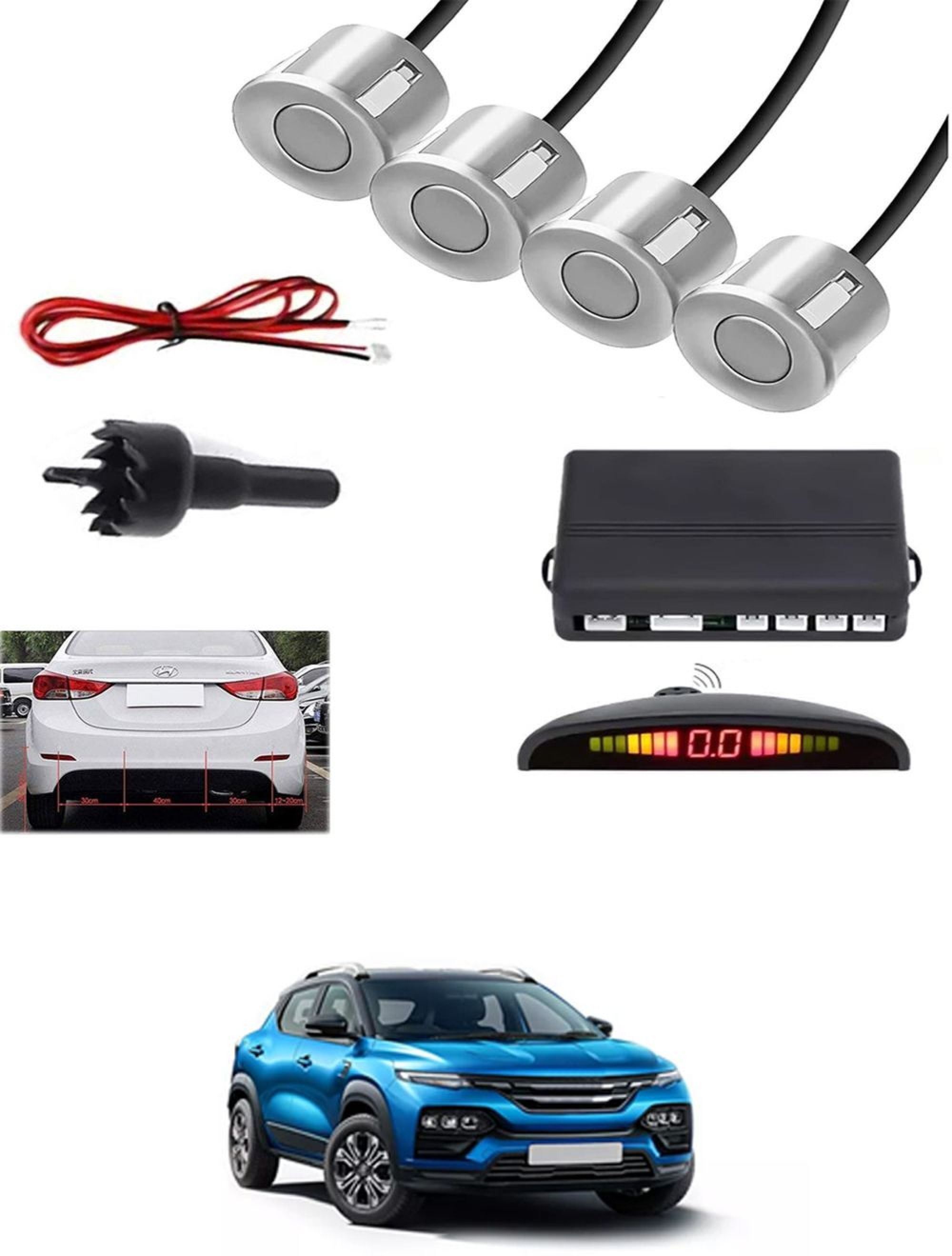 aarsh biker New-P_Universal 4 Silver Reverse Parking Sensor-AF25N633 New-P_Universal 4 Silver Reverse Parking Sensor-AF25N633 Parking Sensor-picture-17