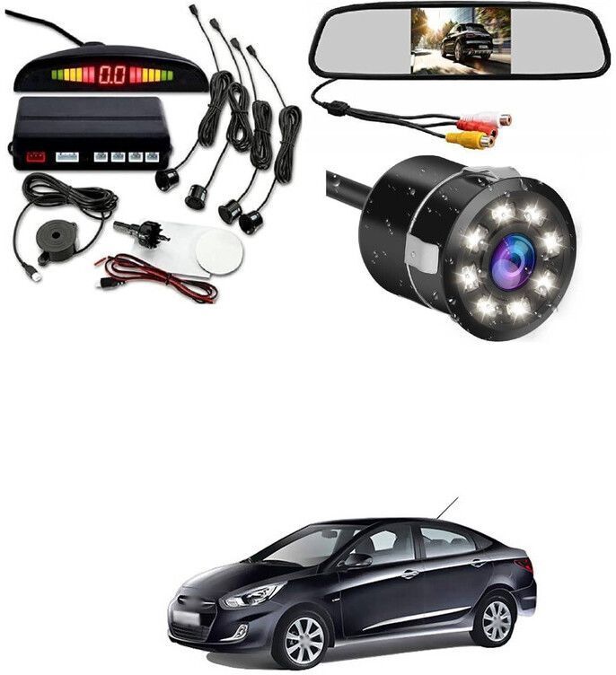 Car Monitor with Reverse Parking Camera and Sensor For Ver-na Flui-dic Car Monitor with Reverse Parking Camera and Sensor For Ver-na Flui-dic Parking Sensor-image-6