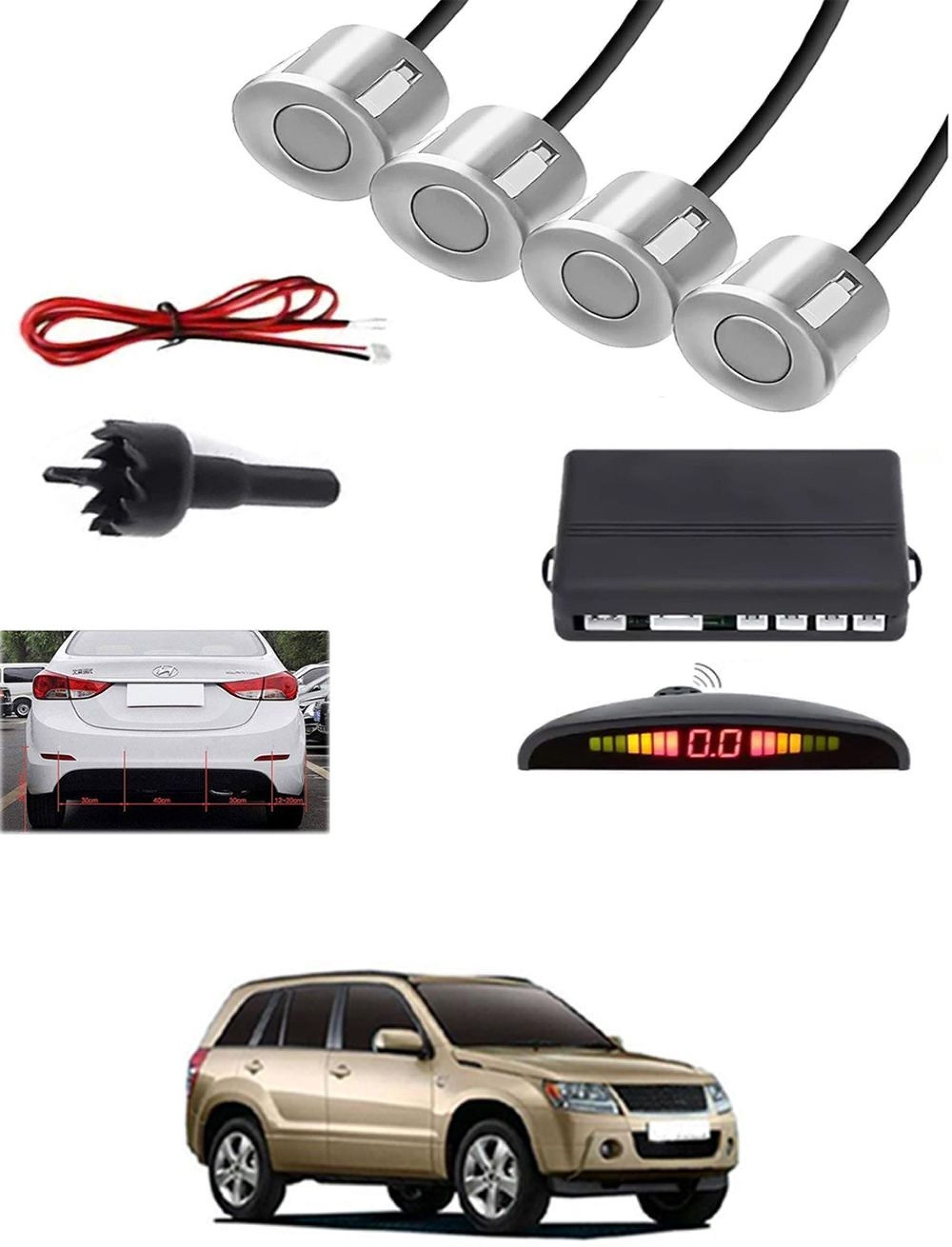 aarsh creations NW_Universal 4 Silver Reverse Parking Sensor-AF25B359 NP_Universal 4 Silver Reverse Parking Sensor-AF25B359 Parking Sensor-picture-21