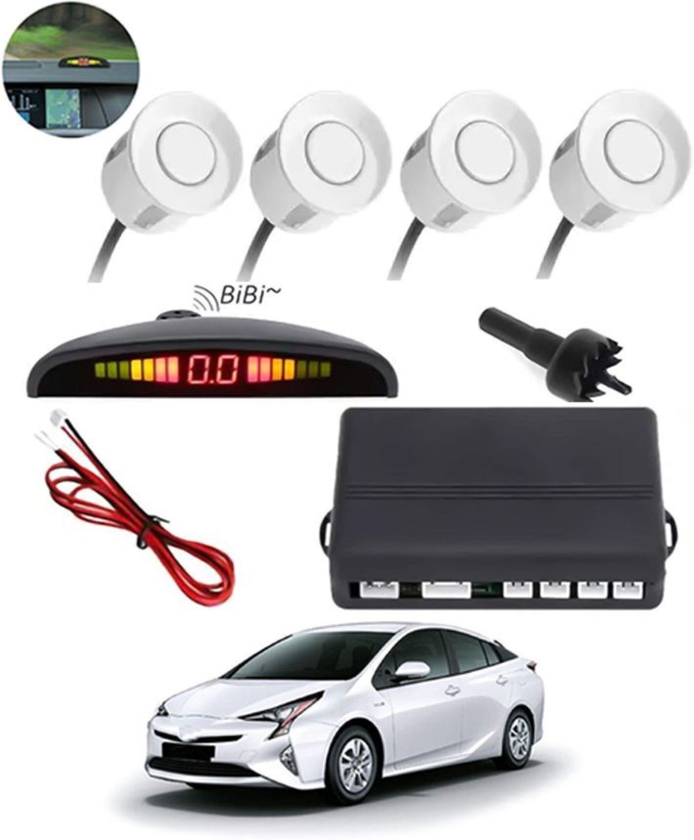 New-P_Universal 4 White Reverse Parking Sensor-AF25A24 New-P_Universal 4 White Reverse Parking Sensor-AF25A24 Parking Sensor-image-36