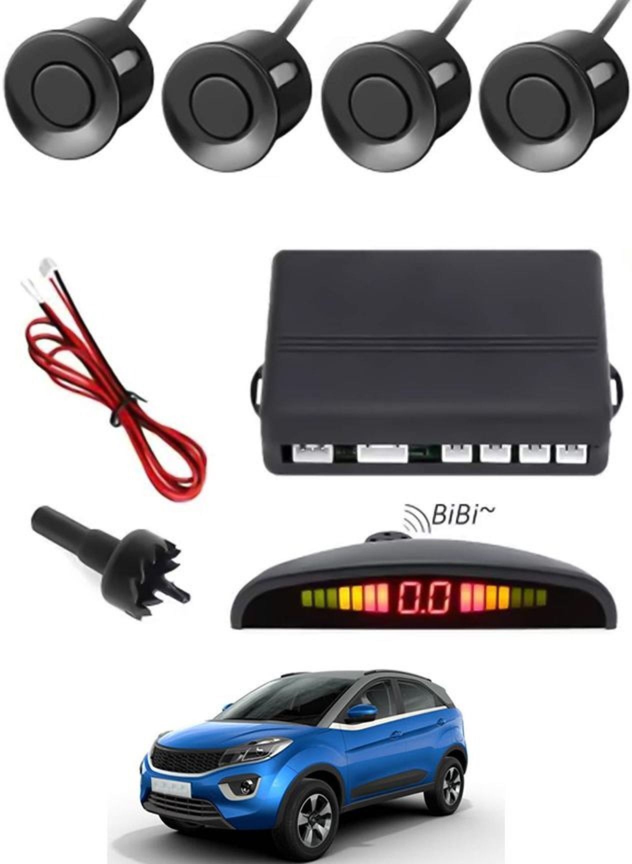 aarsh stores NW_Universal 4 Black Reverse Parking Sensor-AF25N178 NW_Universal 4 Black Reverse Parking Sensor-AF25N178 Parking Sensor-picture-49