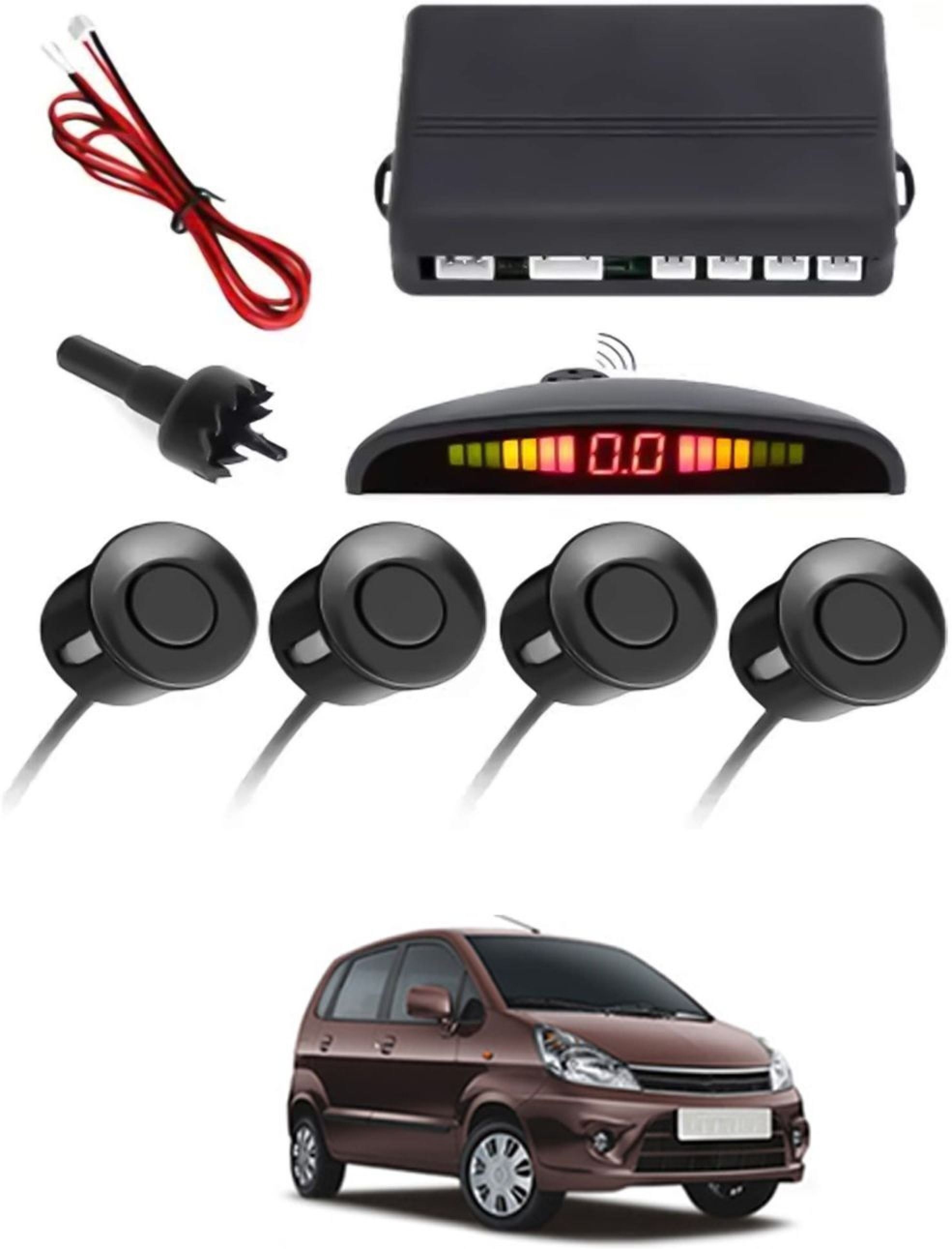 aarsh store Universal 4 Black Reverse Parking Sensor-AF25N776 Universal 4 Black Reverse Parking Sensor-AF25N776 Parking Sensor-picture-32