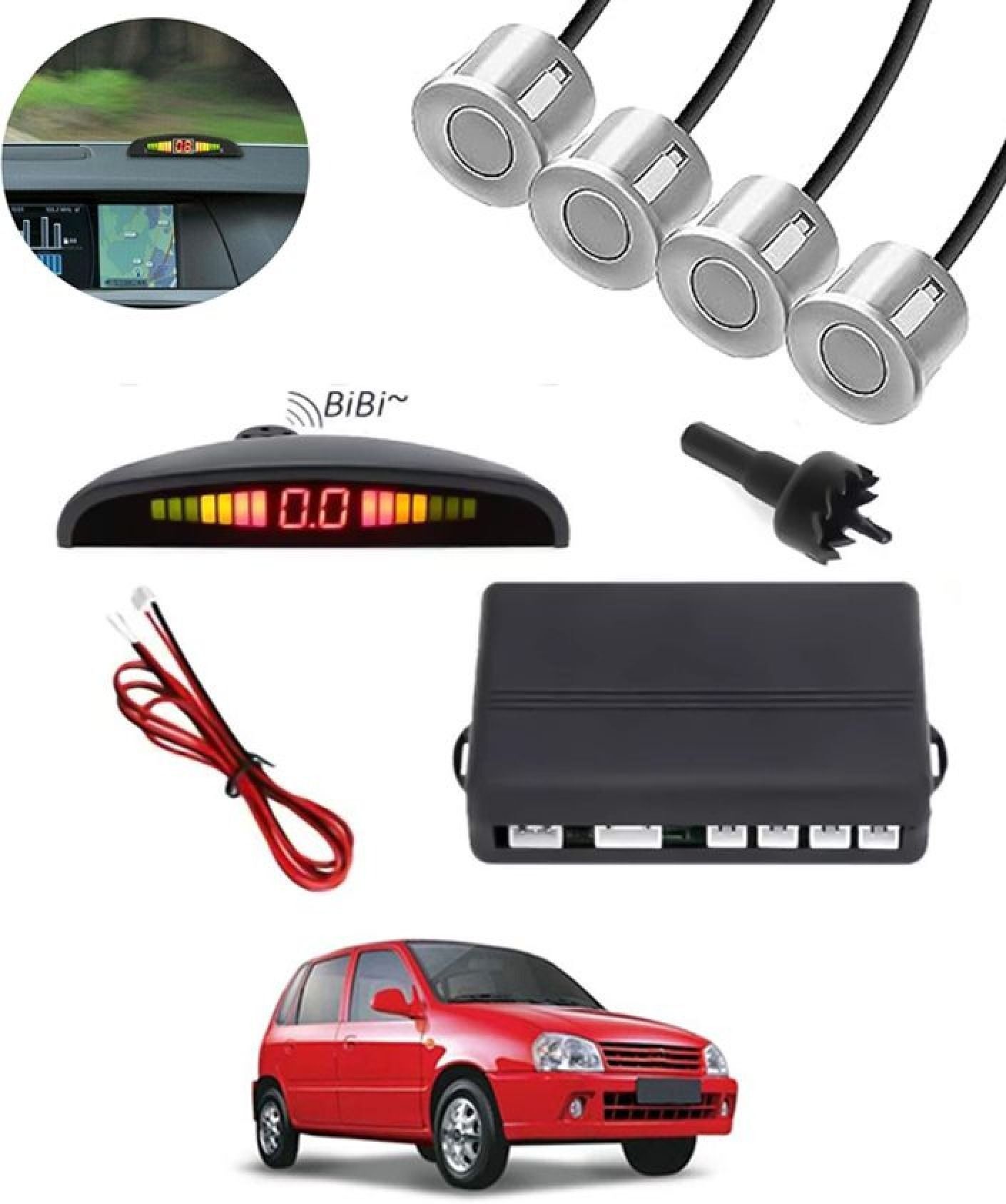 aarsh stores NW_Universal 4 Silver Reverse Parking Sensor-AF25A190 NW_Universal 4 Silver Reverse Parking Sensor-AF25A190 Parking Sensor-picture-17
