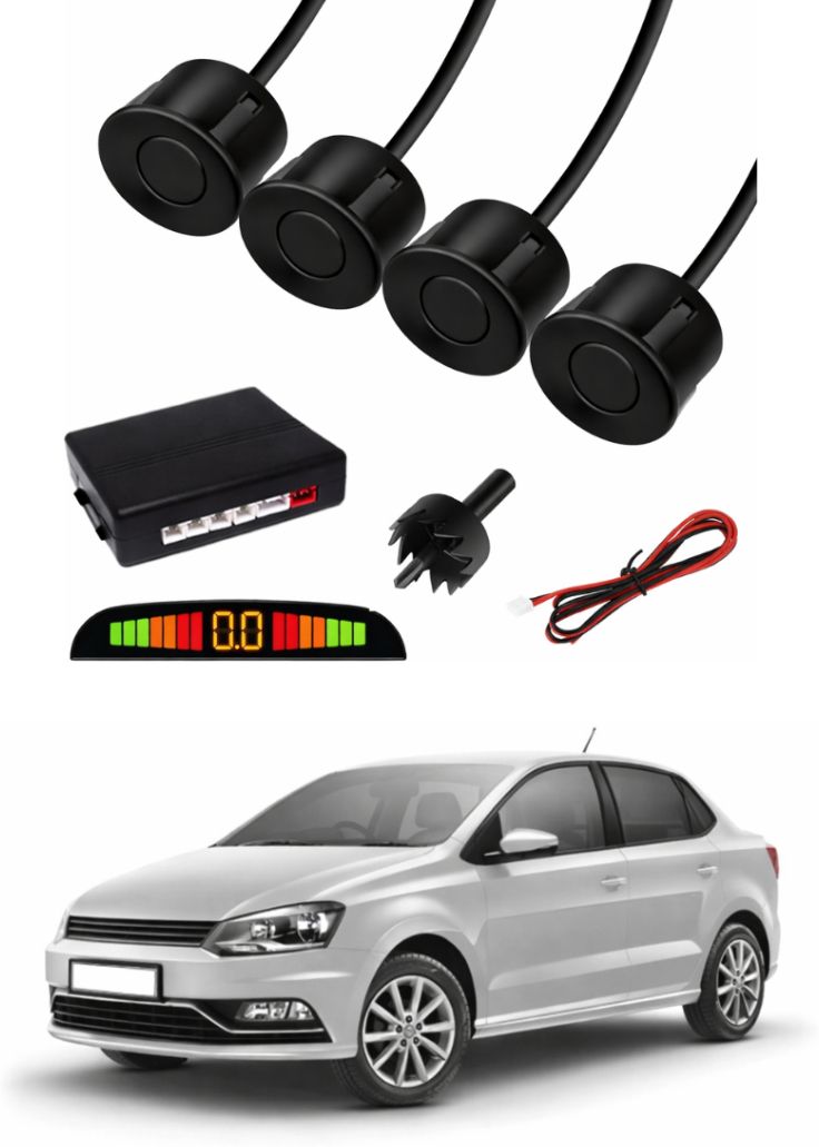 Black Car Parking Sensor E95 Car Black Parking Reverse Sensors For Volkswagen Ameo Set of 4 Pcs Parking Sensor-image-46