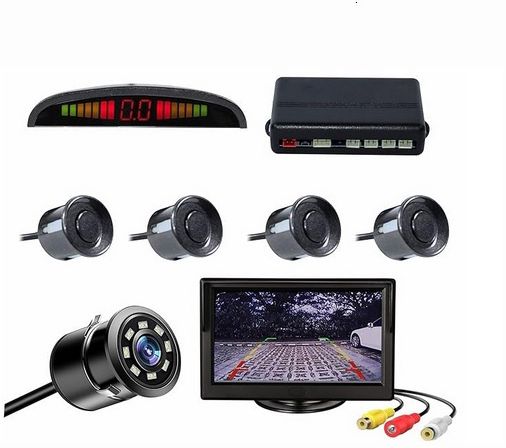 Car Reverse Parking Sensor System Rear with Camera & 4.3 Inch TFT Monitor X122 Car Reverse Parking Sensor Camera with 4.3 Inch TFT Monitor Kit X122 Parking Sensor-image-6