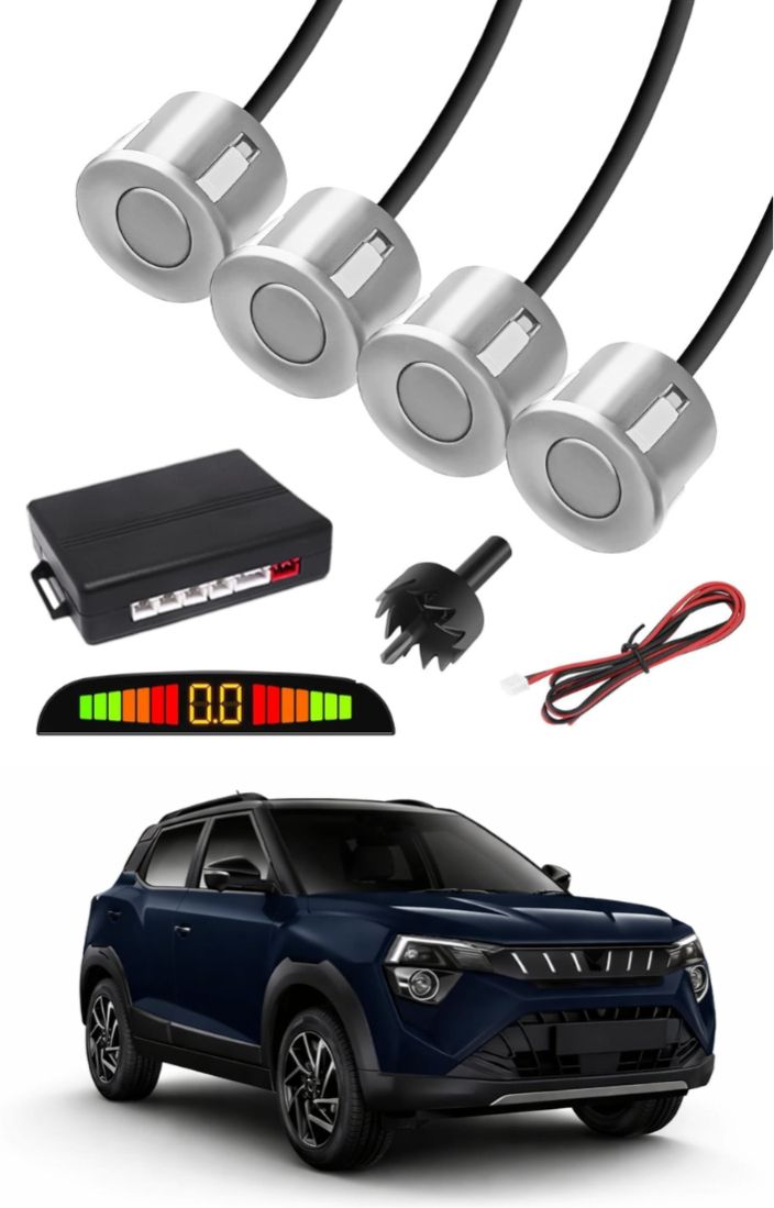 markoplus Silver Car Parking Sensor B89 Car Silver Parking Reverse Sensors For Mahindra XUV 3XO Set of 4 Pcs Parking Sensor-picture-23