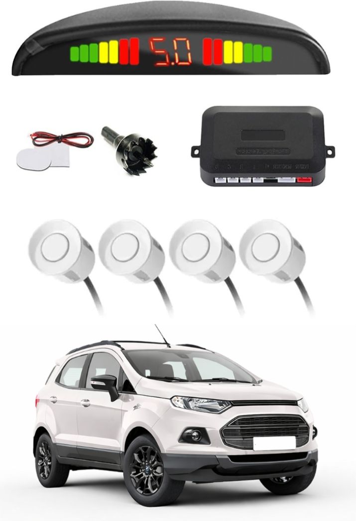 White Car Parking Sensor F111 Car White Parking Reverse Sensors For Ford Ecosport Set of 4 Pcs Parking Sensor-image-29
