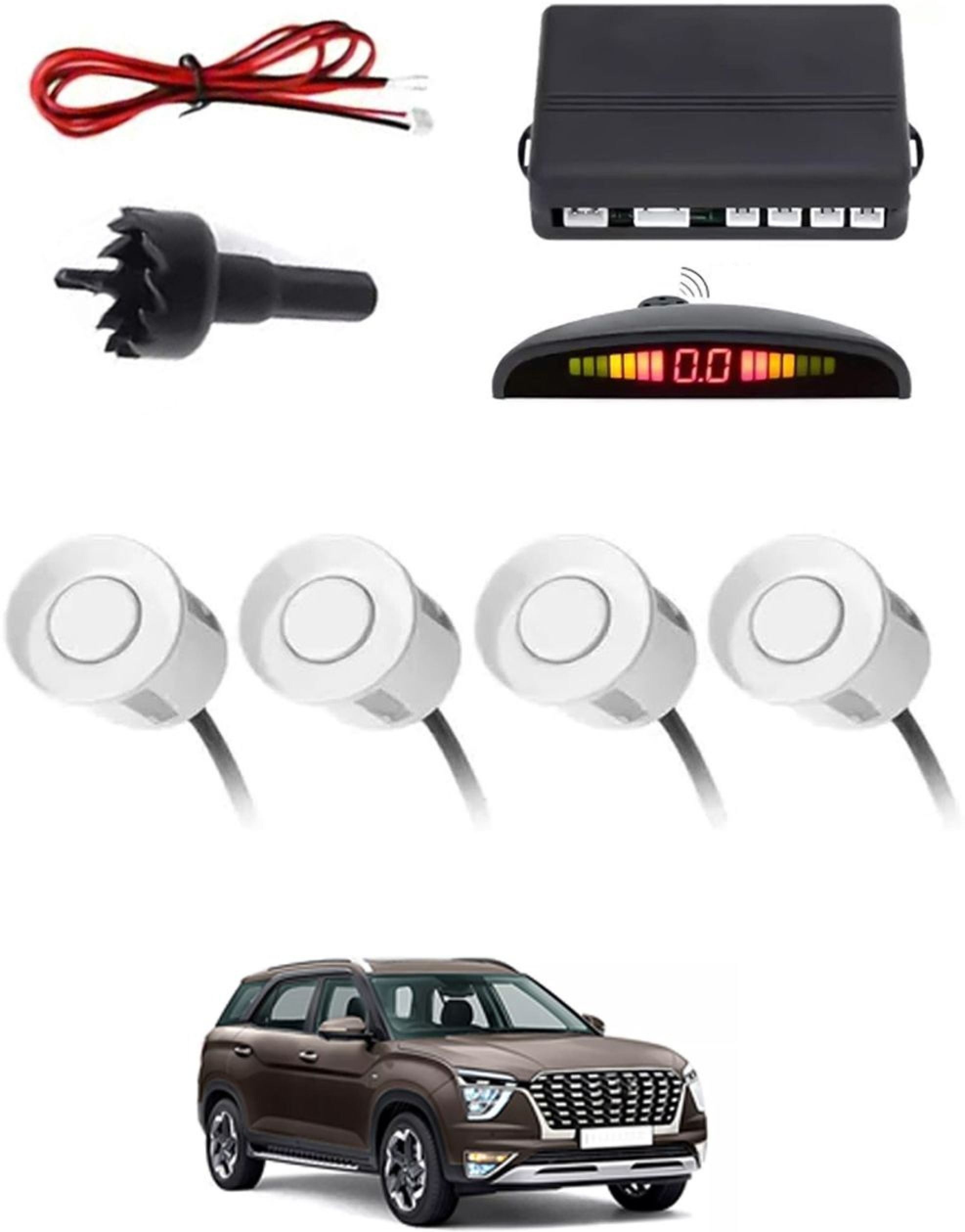 aarsh biker New-P_Universal 4 White Reverse Parking Sensor-AF25A200 New-P_Universal 4 White Reverse Parking Sensor-AF25A200 Parking Sensor-picture-15