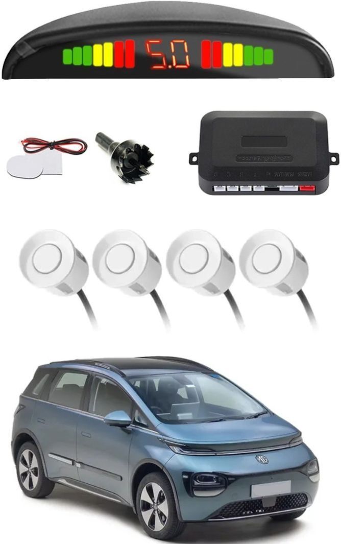 tstore Car Parking Sensor White G135 Car Safety System White Color Parking Sensor Parking Sensor-picture-48