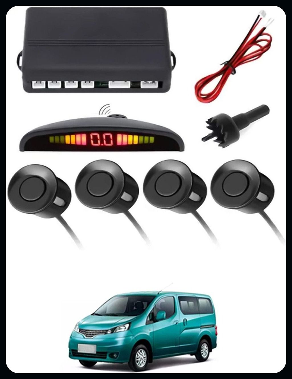arsh store S- 4 Black Reverse Parking Sensor-AP25A103 S- 4 Black Reverse Parking Sensor-AP25A103 Parking Sensor-picture-14