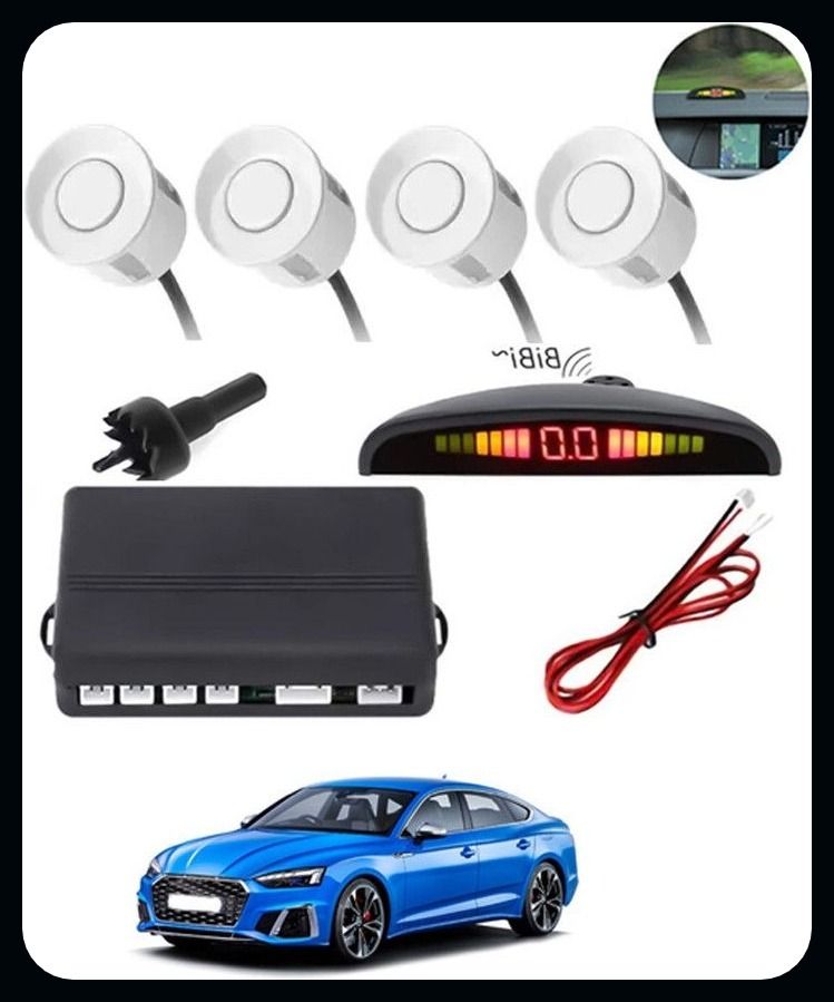aarsh tradings AP- 4 White Reverse Parking SeAPor-AP25A971 NS- 4 White Reverse Parking Sensor-AP25A971 Parking Sensor-picture-10