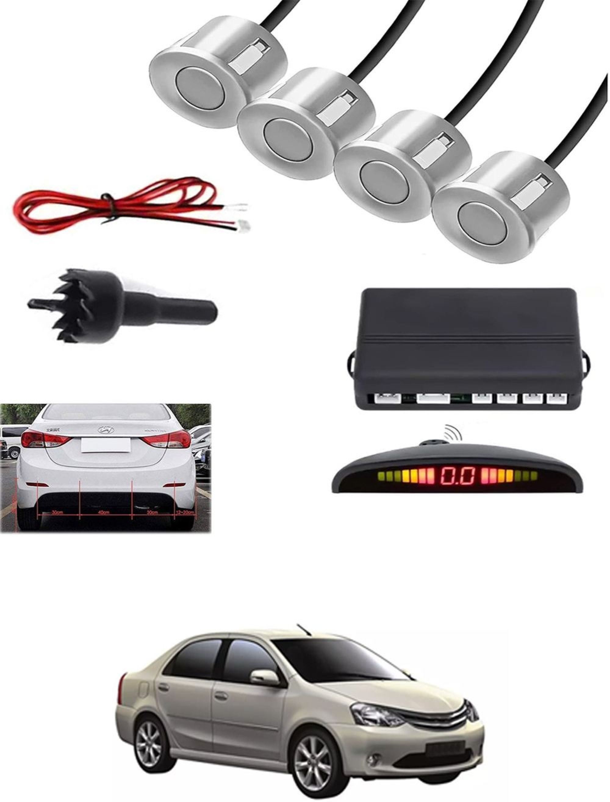 aarsh creation Universal 4 Silver Reverse Parking Sensor-AF25B291 P_Universal 4 Silver Reverse Parking Sensor-AF25B291 Parking Sensor-picture-33