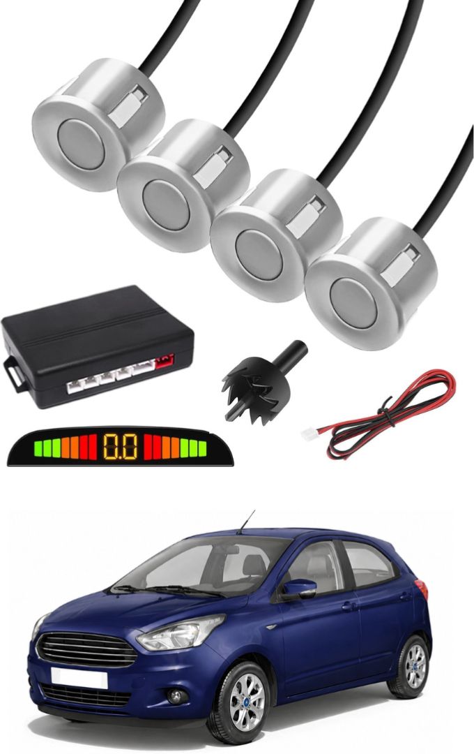 Silver Car Parking Sensor C119 Car Silver Parking Reverse Sensors For Ford Figo Set of 4 Pcs Parking Sensor-image-25