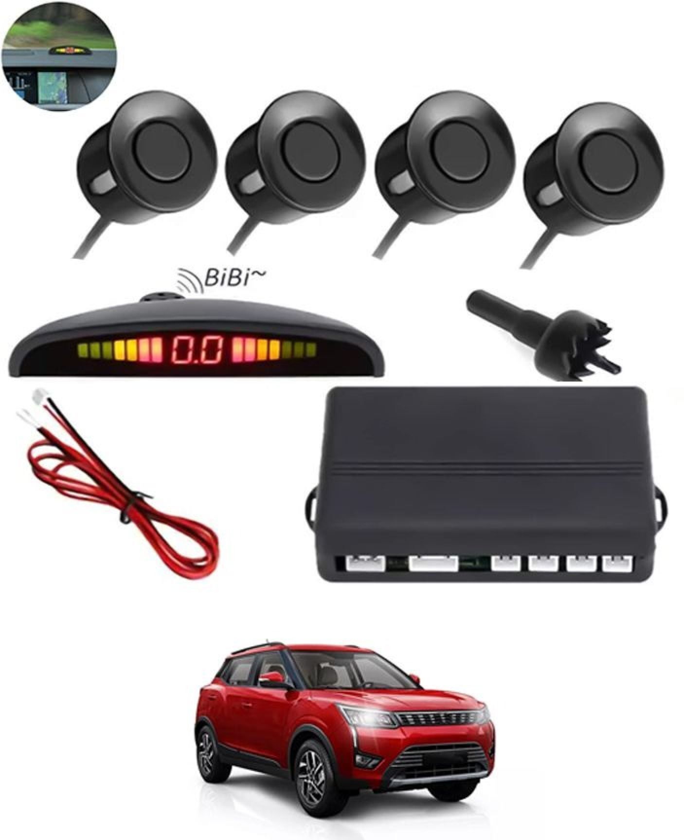 aarsh creations NW_Universal 4 Black Reverse Parking Sensor-AF25N973 NP_Universal 4 Black Reverse Parking Sensor-AF25N973 Parking Sensor-picture-20