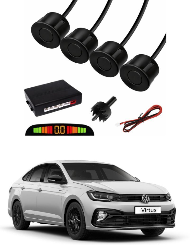 Black Car Parking Sensor A26 Car Black Parking Reverse Sensors For Volkswagen Virtus Set of 4 Pcs Parking Sensor-image-6