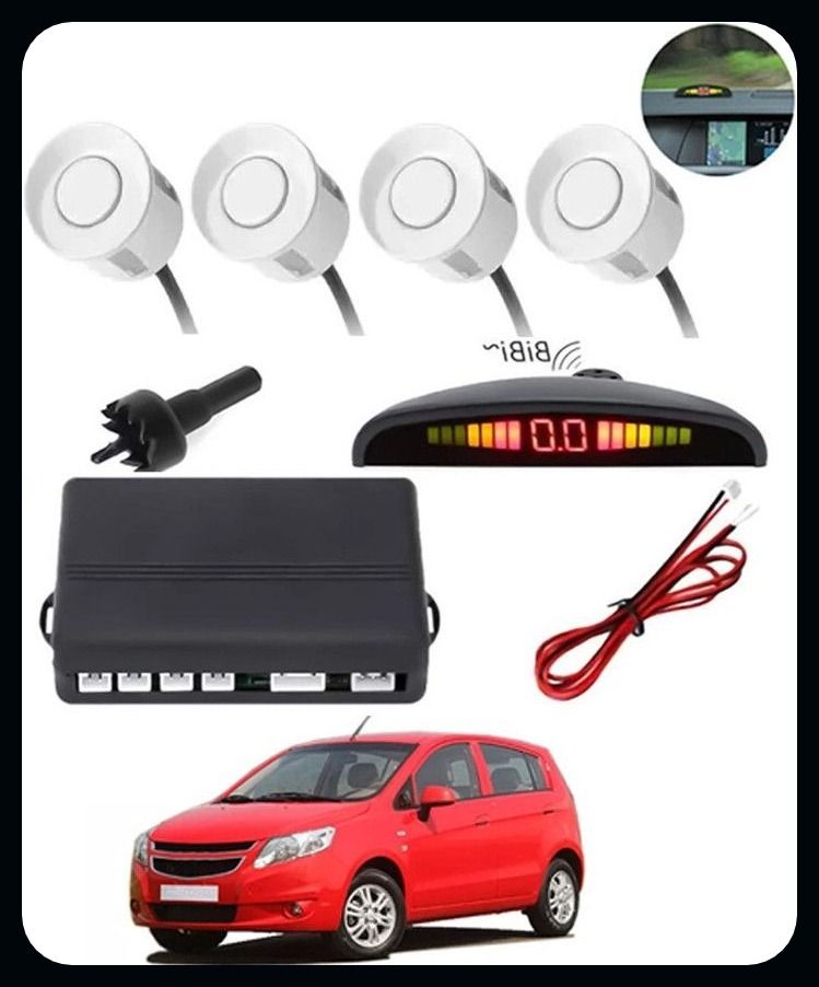 aarsh tradings AP- 4 White Reverse Parking SeAPor-AP25A268 NS- 4 White Reverse Parking Sensor-AP25A268 Parking Sensor-picture-11