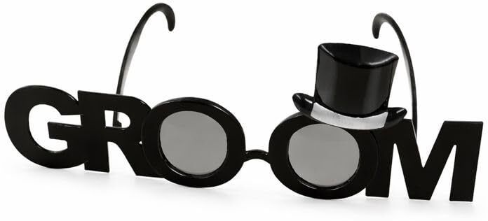 Groom Novelty Party Glasses with Mini Top Hat Party Glow Ornament-image-25