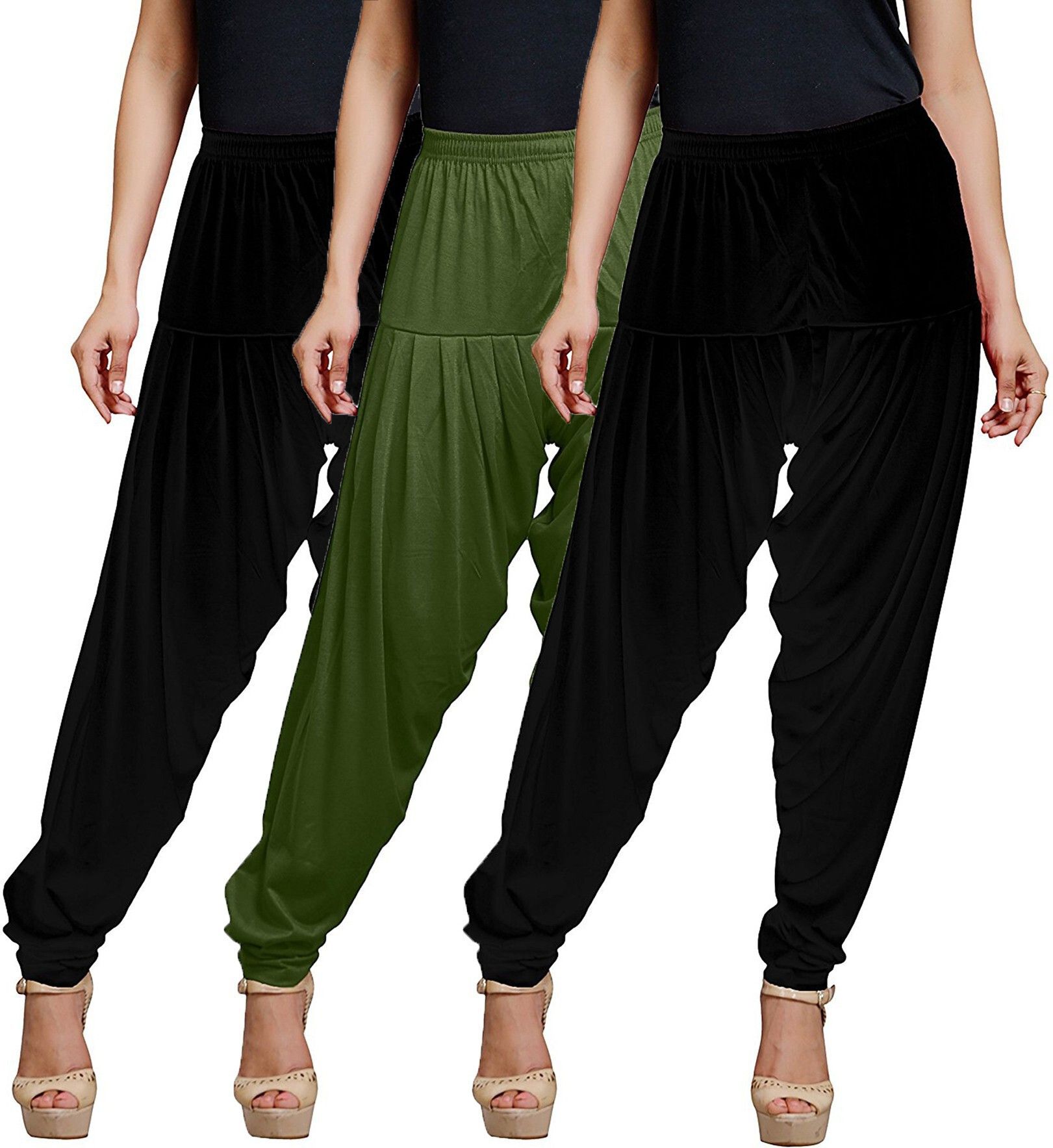 houseofcommon Viscose Rayon Solid Patiala-picture-19