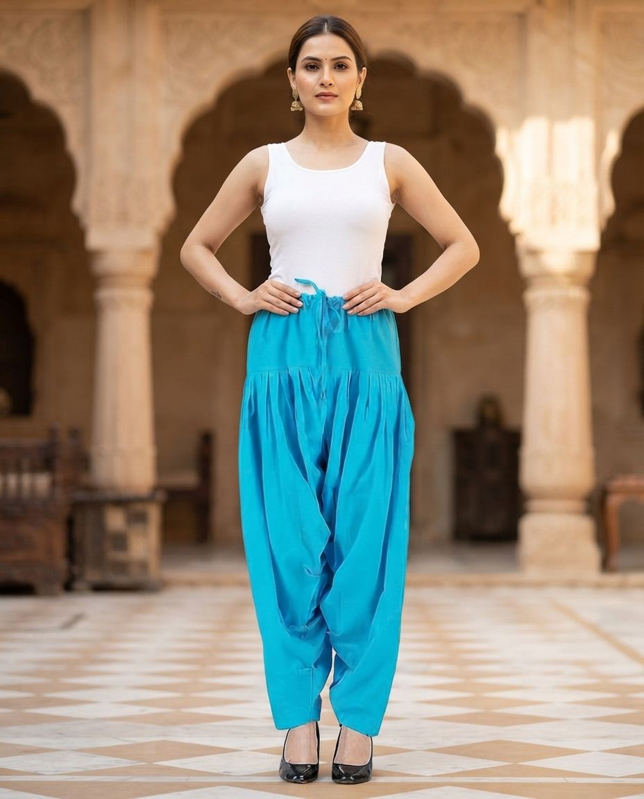 debnath hoshiyari Cotton Solid Patiala-picture-20