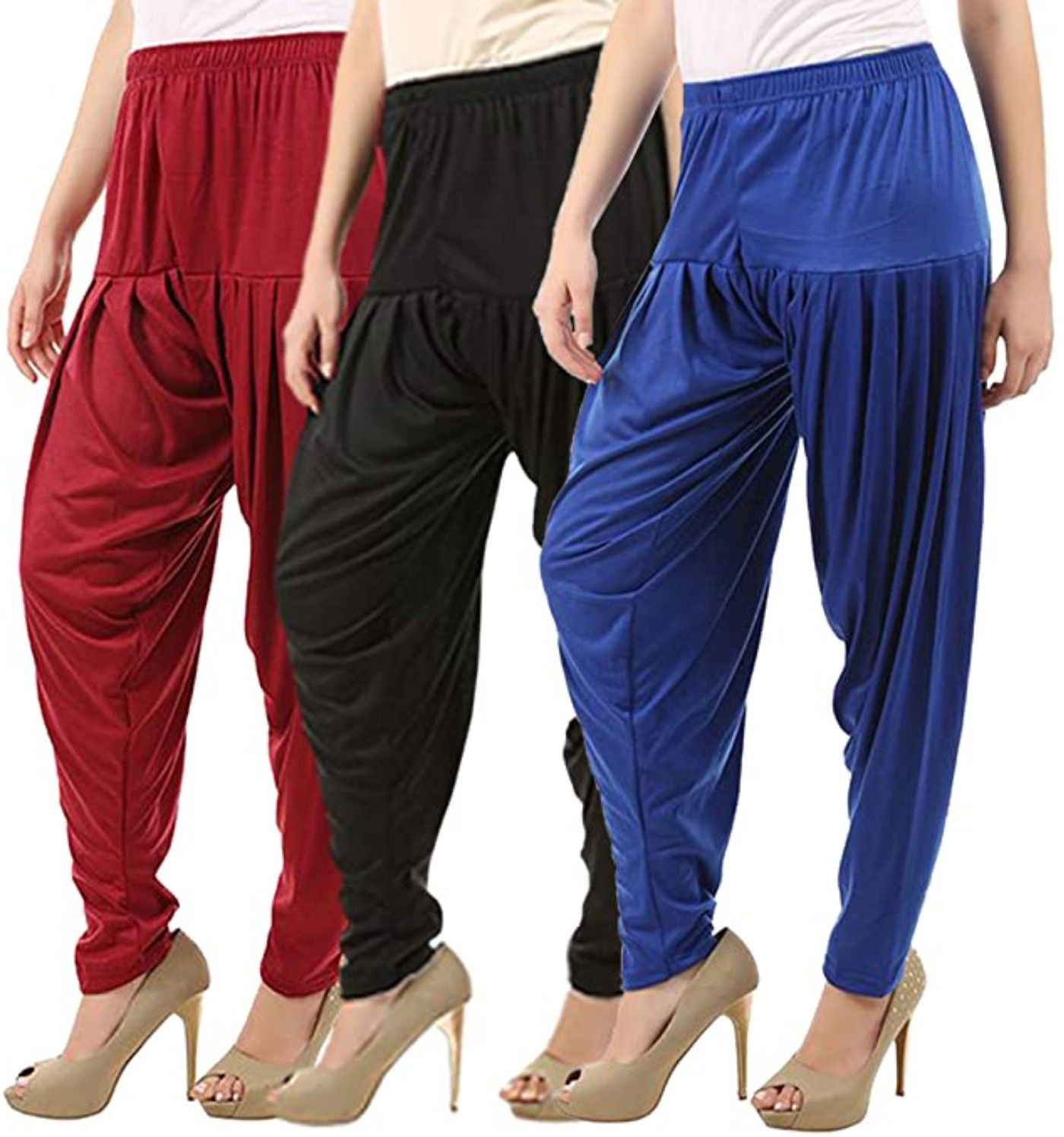 k m r Viscose Rayon Solid Patiala-picture-39
