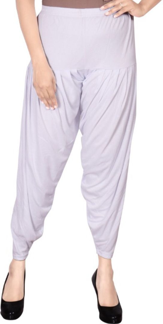 Solid Viscose Women Harem Pants-image-48
