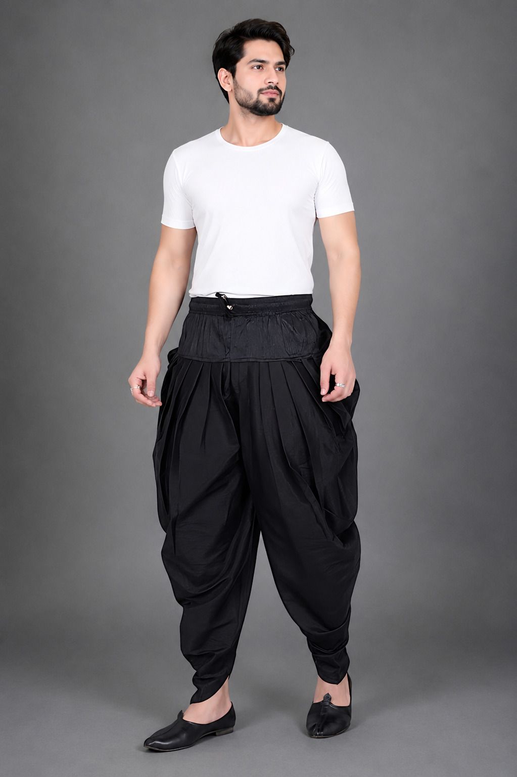 Silk Blend Self Design Patiala-image-49