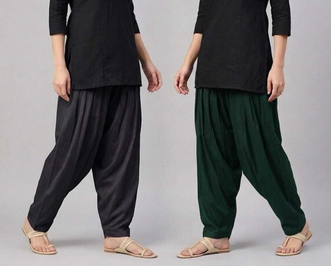 shyambastralayaa Cotton Solid Patiala-picture-17