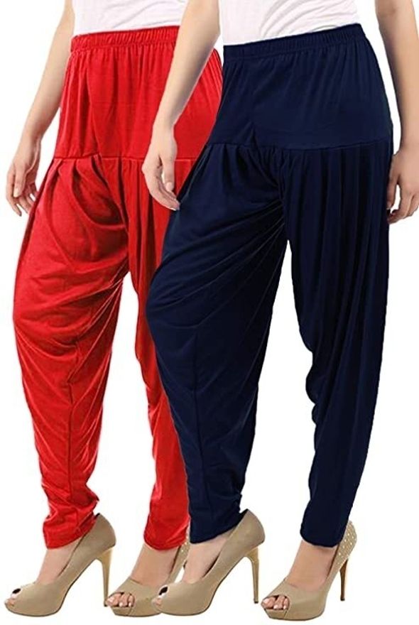 twin Viscose Rayon Solid Patiala-picture-4