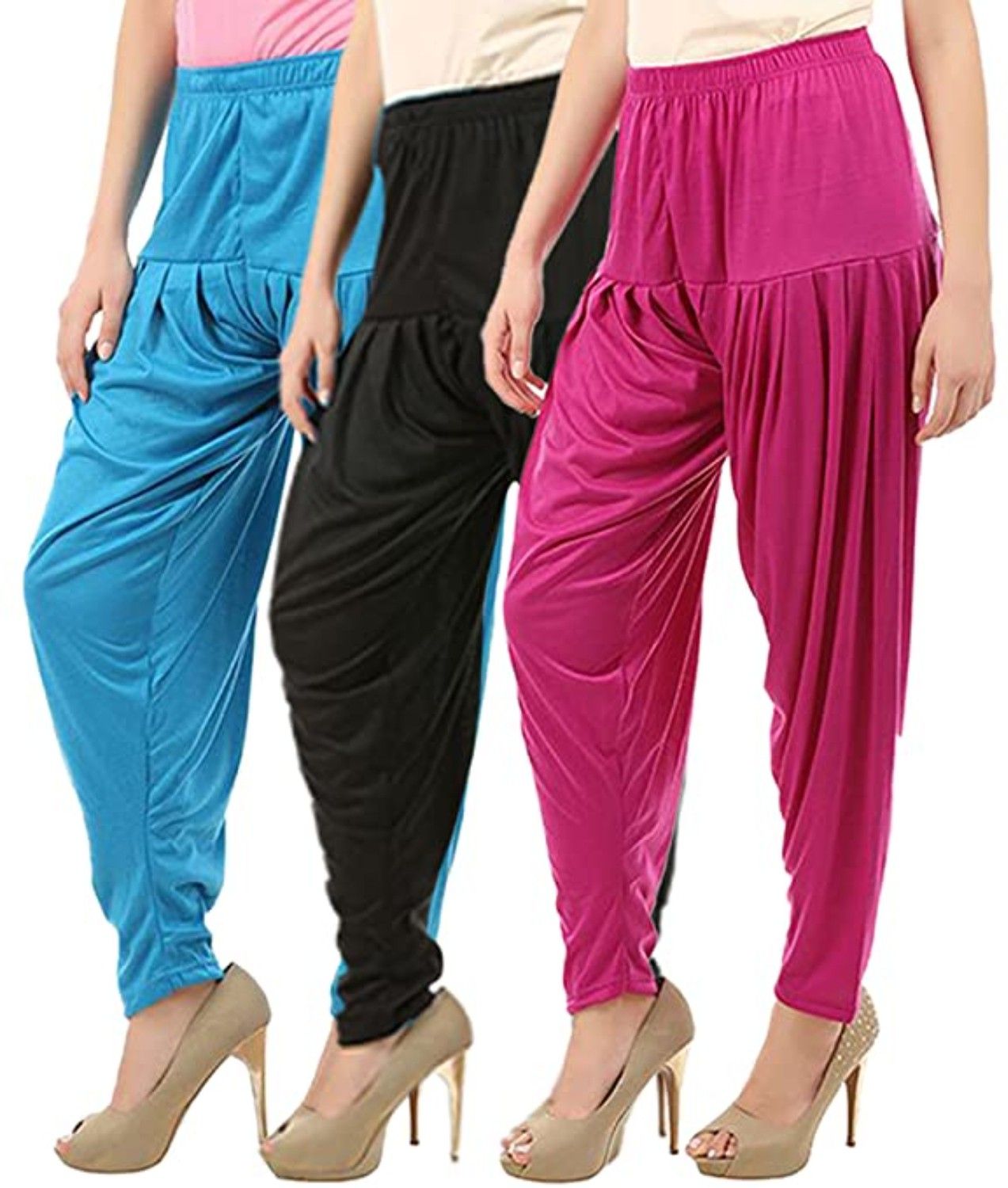 k m r Viscose Rayon Solid Patiala-picture-28