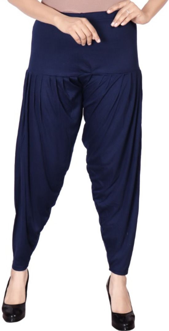 Solid Viscose Women Harem Pants