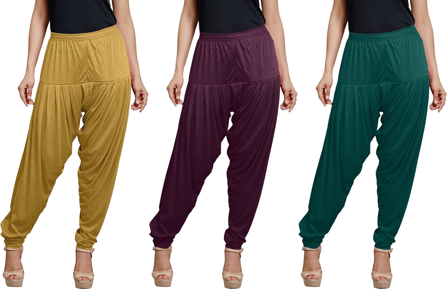 zyna Viscose Rayon Solid Patiala-picture-0