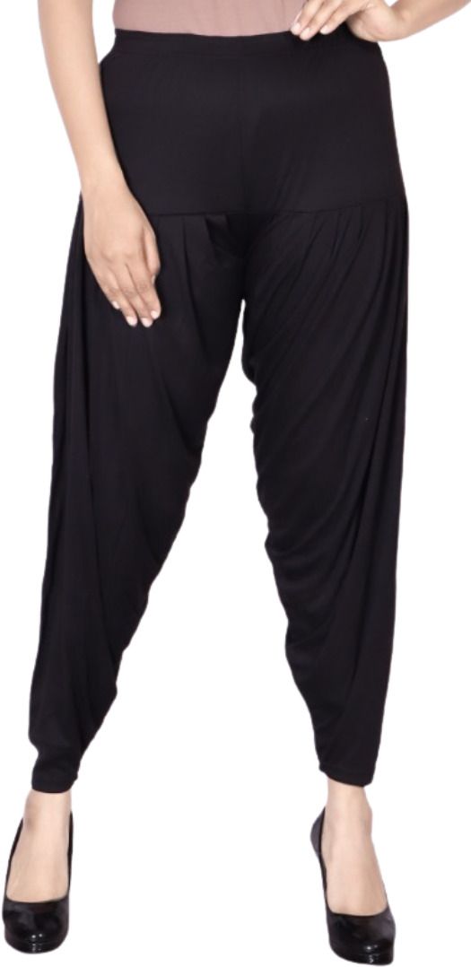 Solid Viscose Women Harem Pants