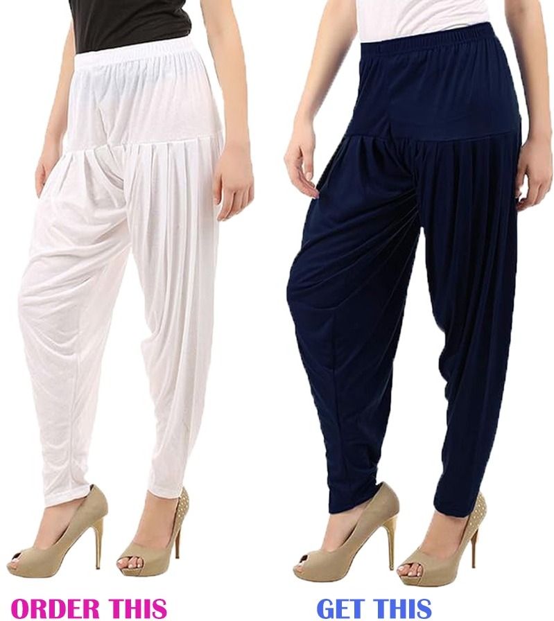 wings 2 fly Viscose Rayon Solid Patiala-picture-27
