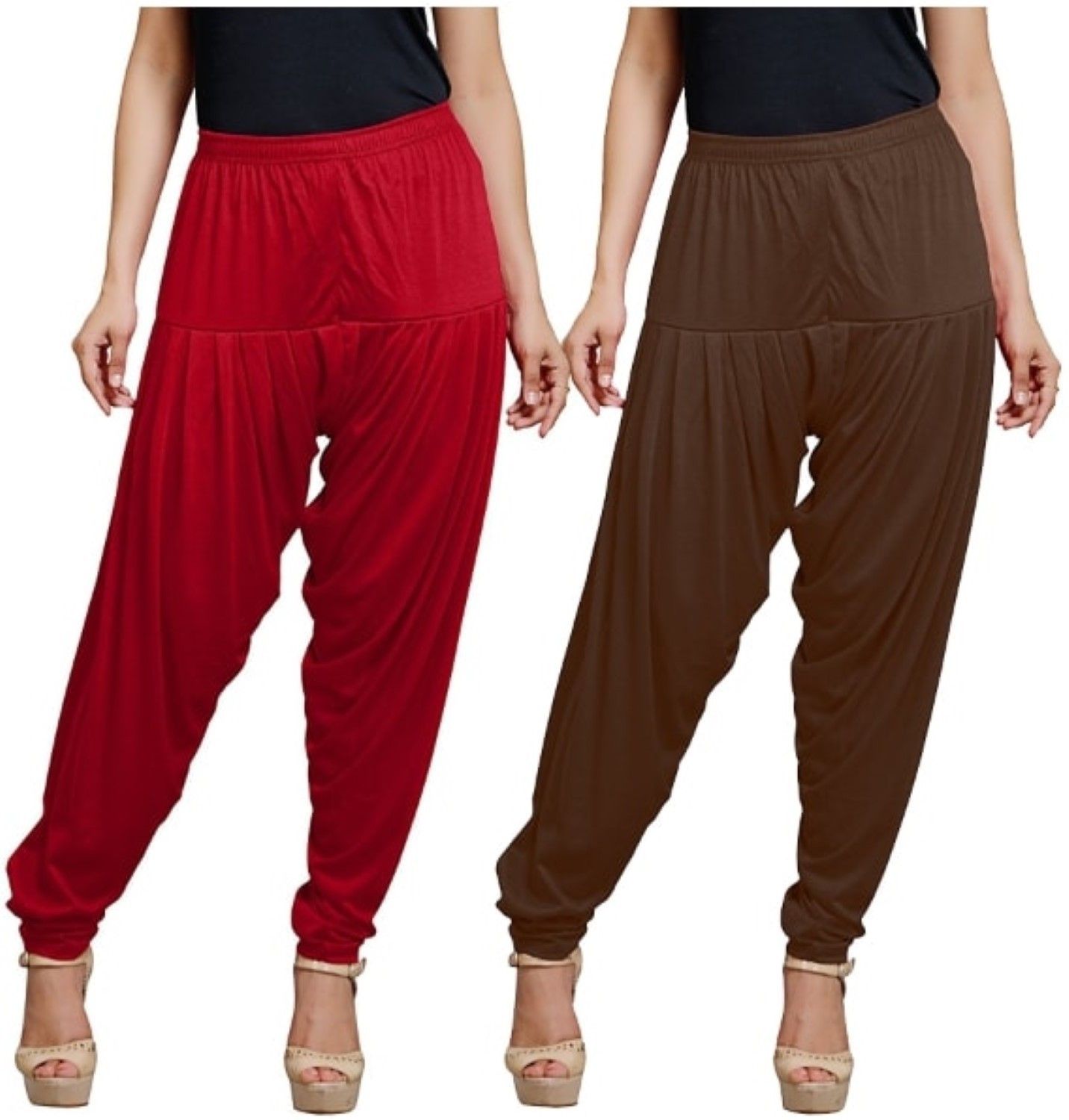 afra Cotton Blend Solid Patiala-picture-26