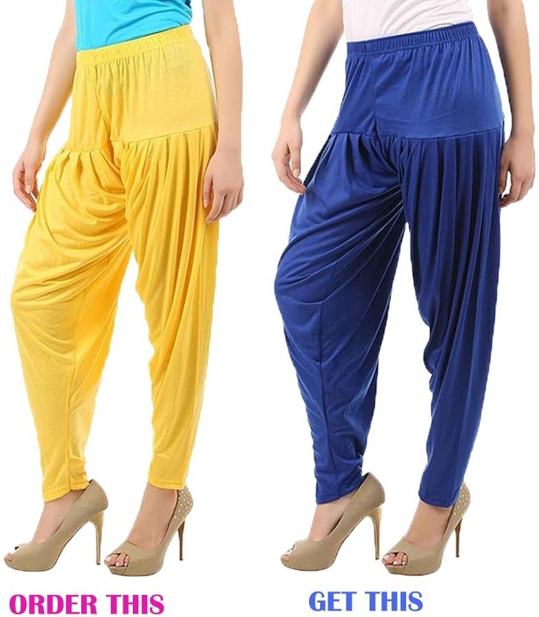 wings 2 fly Viscose Rayon Solid Patiala-picture-12