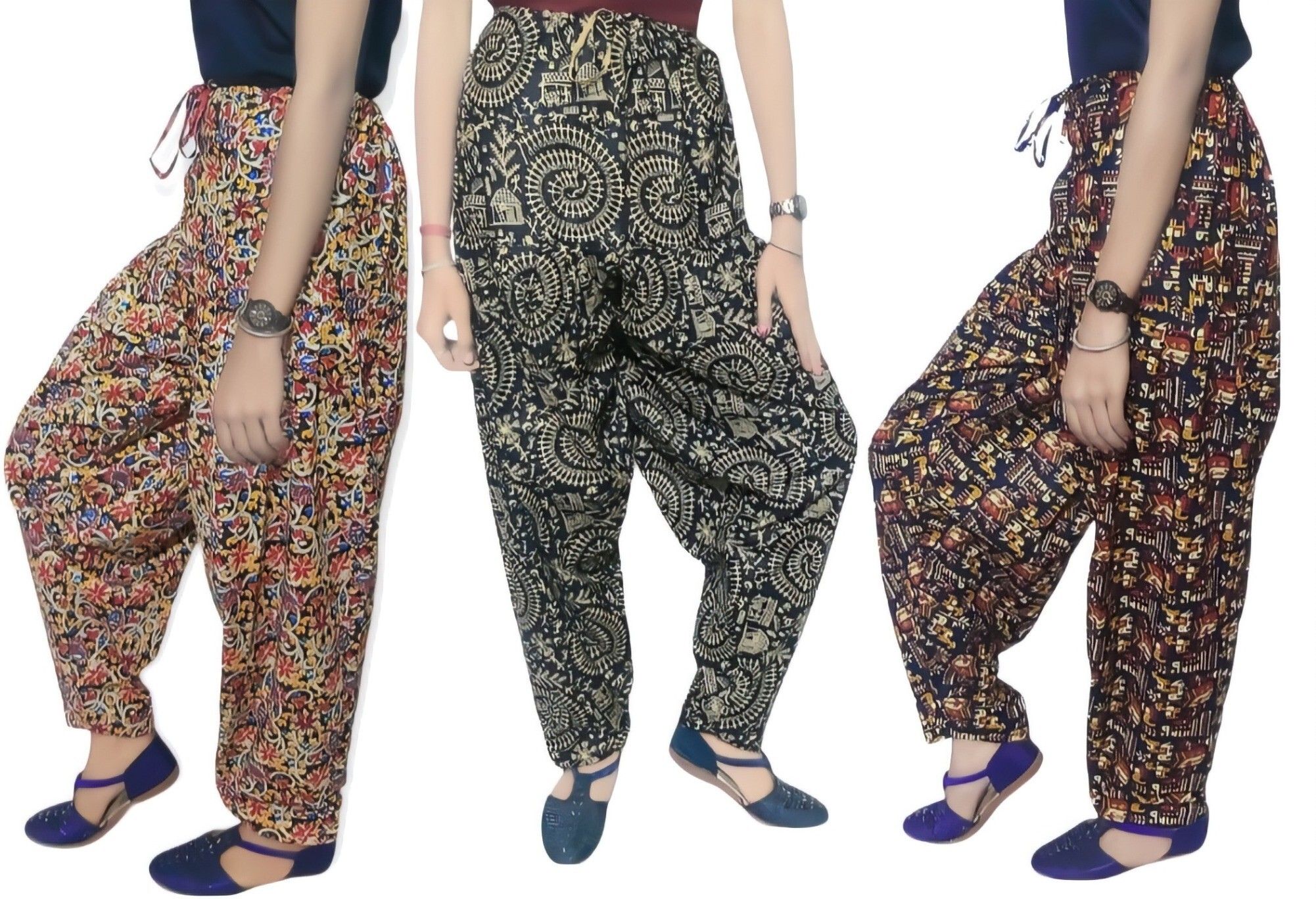 Cotton Floral Print, Animal Print, Printed Patiala