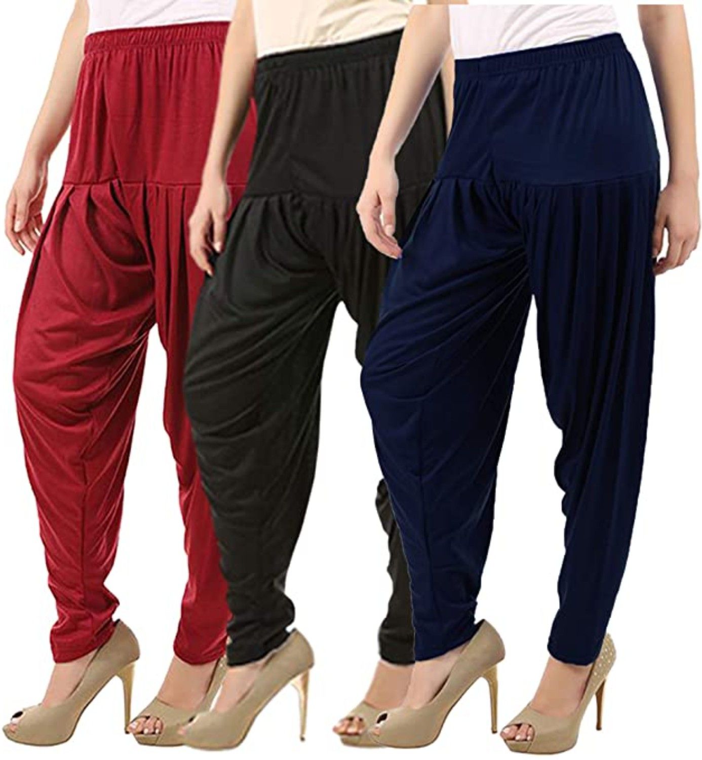 k m r Viscose Rayon Solid Patiala-picture-32